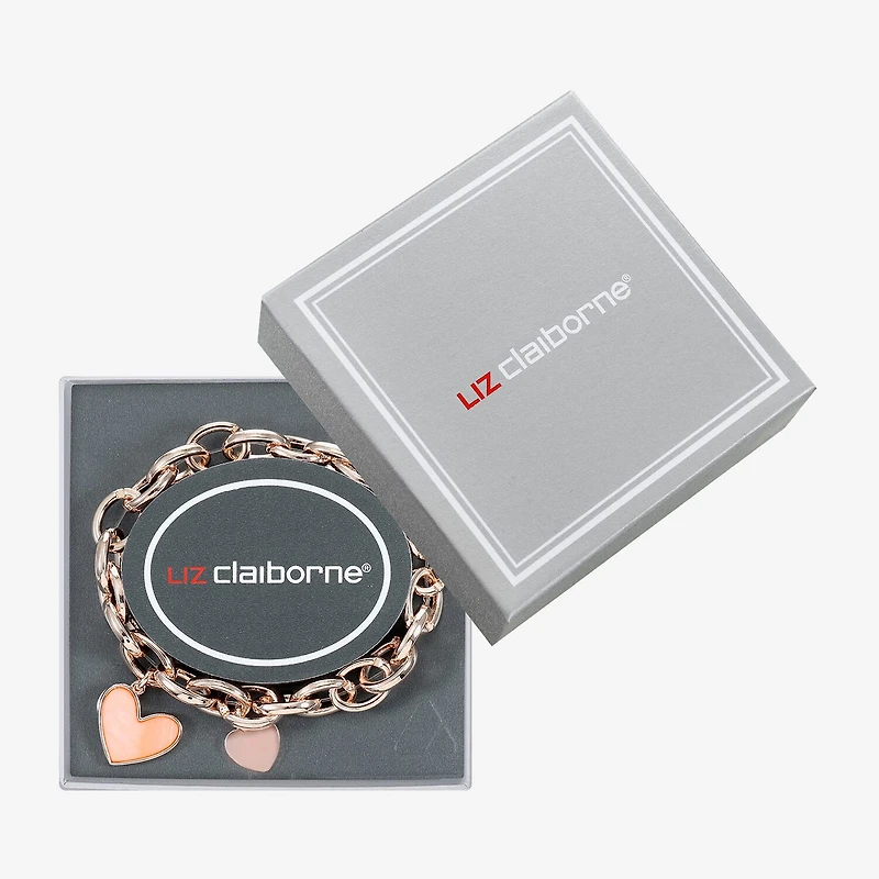 Liz Claiborne Womens Shell Heart Stretch Bracelet