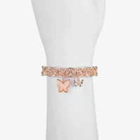 Liz Claiborne Womens Shell Butterfly Stretch Bracelet