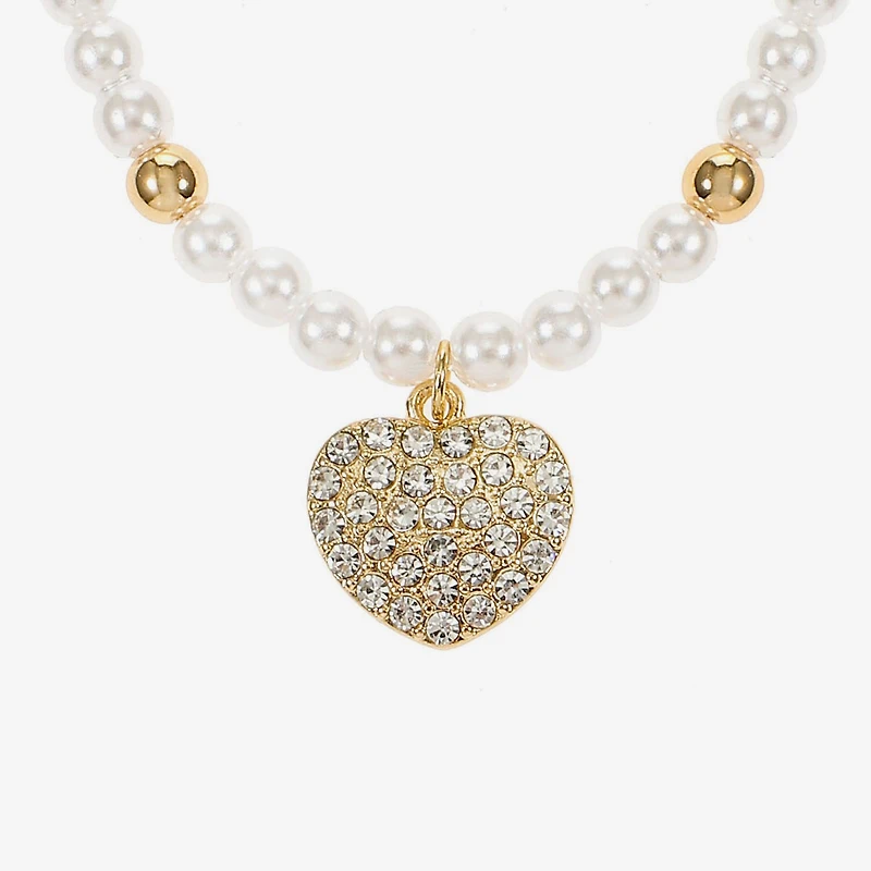 Liz Claiborne Womens Shell Heart 2-pc. Jewelry Set