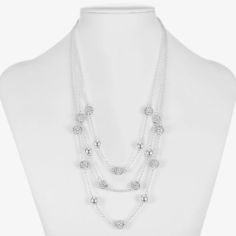 Monet Jewelry Womens Glass 18 Inch Strand Necklace
