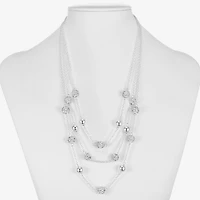 Monet Jewelry Womens Glass 18 Inch Strand Necklace
