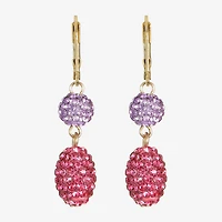 Monet Jewelry Womens Glass Round Drop Earrings