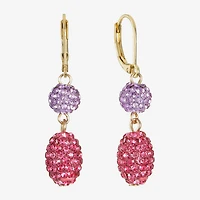 Monet Jewelry Womens Glass Round Drop Earrings