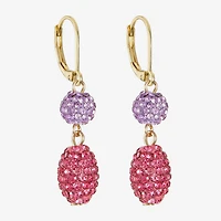 Monet Jewelry Womens Glass Round Drop Earrings