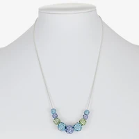 Monet Jewelry Womens Pink 17 Inch Collar Necklace