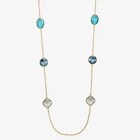 Monet Jewelry Womens Pink Glass 36 Inch Strand Necklace