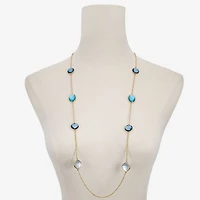 Monet Jewelry Womens Pink Glass 36 Inch Strand Necklace