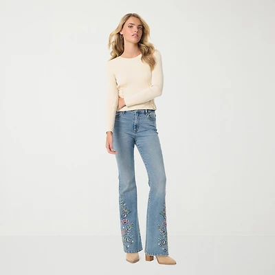 JS Jessica Simpson Womens High Rise Flare Leg Jean