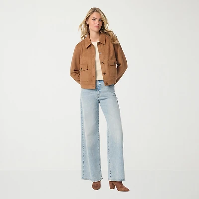 JS Jessica Simpson Womens High Rise Wide Leg Jean
