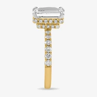 (H-I / Si1-Si2) Womens 3 3/4 CT. T.W. Lab Grown White Diamond 14K Gold Side Stone Engagement Ring