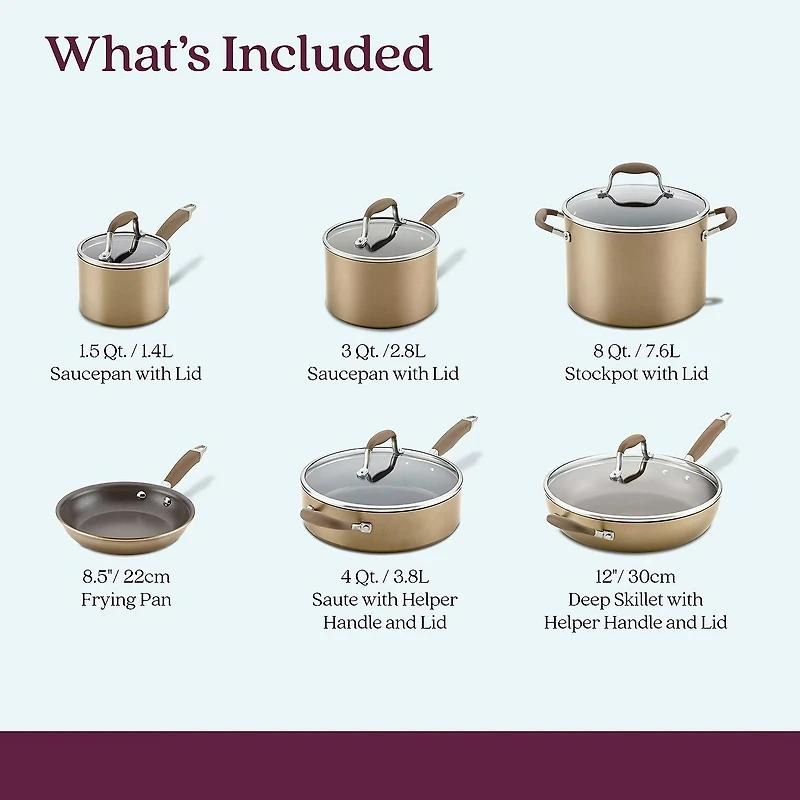 Anolon Advanced Home Hard Anodized 11-pc. Cookware Set