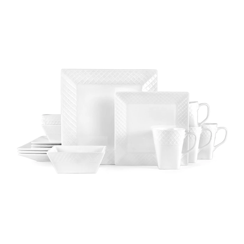 Mikasa Trellis 16-pc. Bone China Dinnerware Set