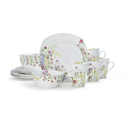 Mikasa Wild Flower 16-pc. Bone China Dinnerware Set