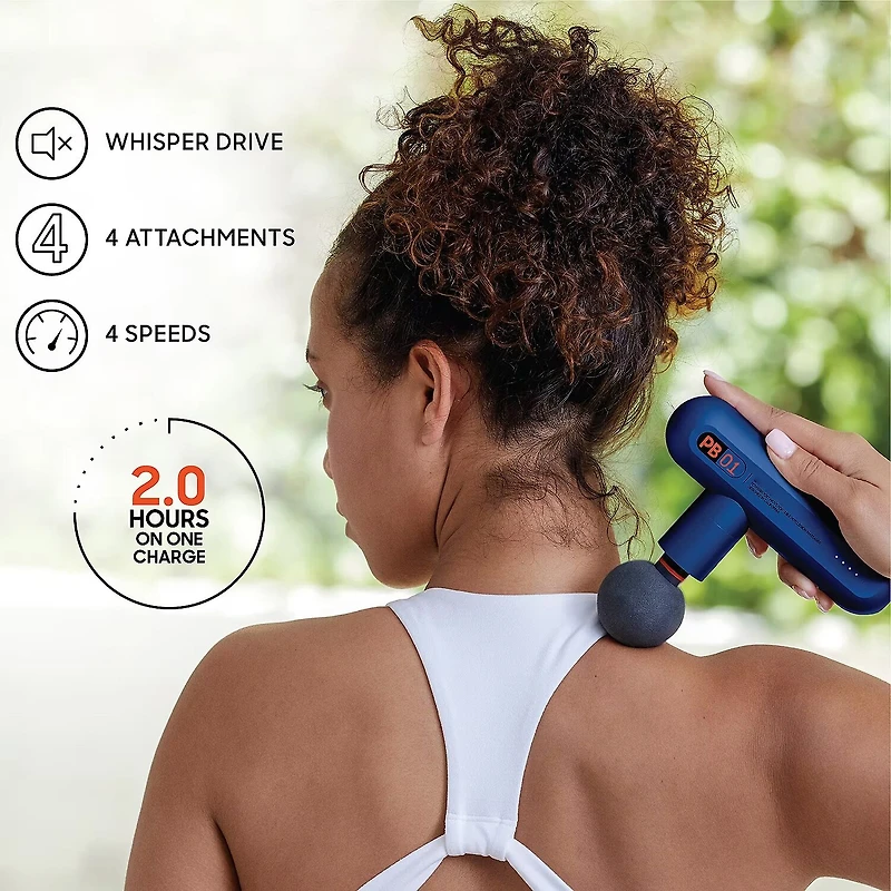 Sharper Image Powerboost Move Deep Tissue Portable Percussion Massager