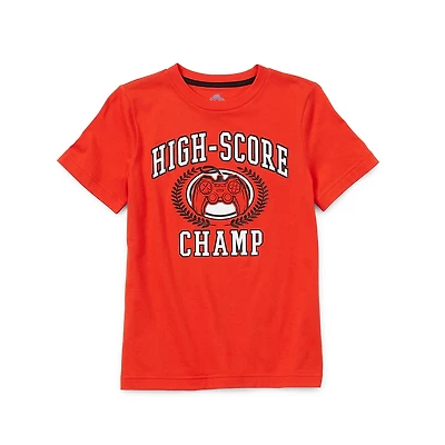 Thereabouts Little & Big Kid Boys Crew Neck Short Sleeve Regular Fit Graphic T-Shirt