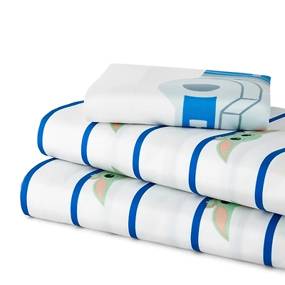 Disney Collection Mandalorian Name Grogu Star Wars Sheet Set
