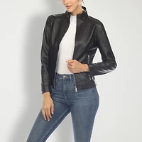 White Mark Womens Water Resistant Lightweight Motorcycle Jacket