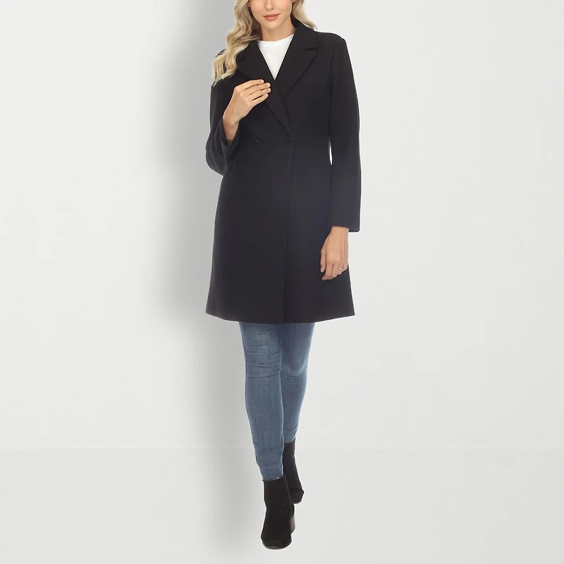 White Mark Womens Midweight Car Coat
