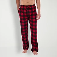 Hanes Mens Fleece Crew Neck Long Sleeve 2-pc. Big Pajama Set
