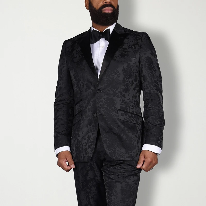 Steve Harvey Mens Classic Fit Floral Suit Jacket
