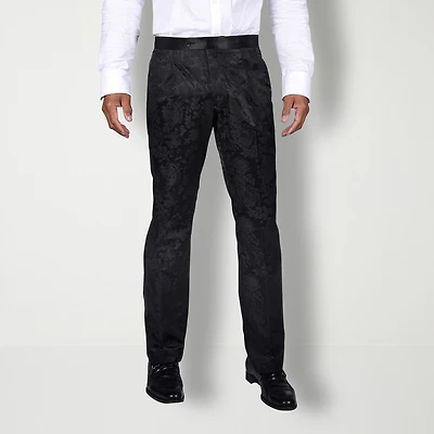 Steve Harvey Mens Classic Fit Floral Pleated Front Suit Pant
