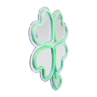 Northlight 15in Led Lighted Neon Style Green Shamrock Silhouette St. Patricks Day Window Decor