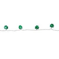 Northlight 20-Count 7ft Green Led Mini St Patrick'S Day Shamrock Clear Wire String Lights