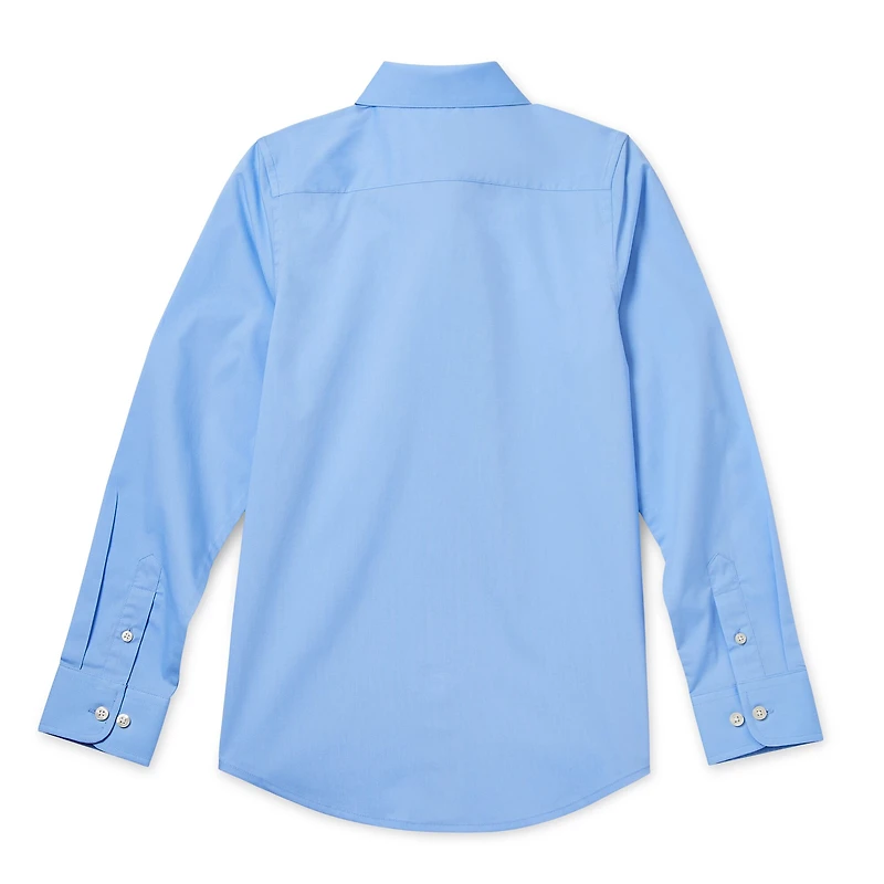 Stafford Little & Big Kid Boys Point Collar Long Sleeve Dress Shirt