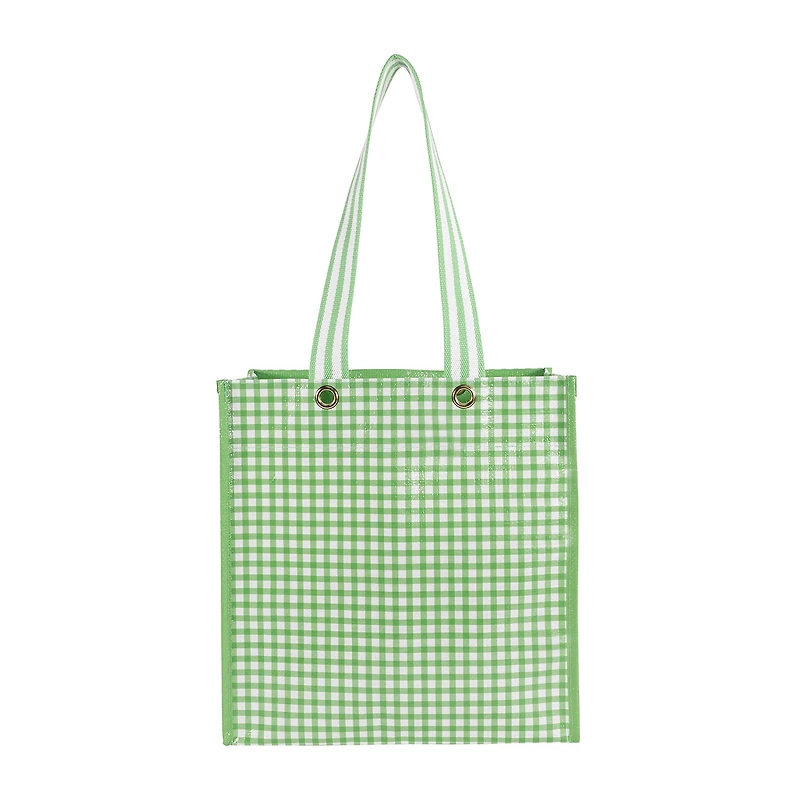 Martha Stewart Green Gingham Market Tote