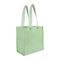 Martha Stewart Green Gingham Market Tote