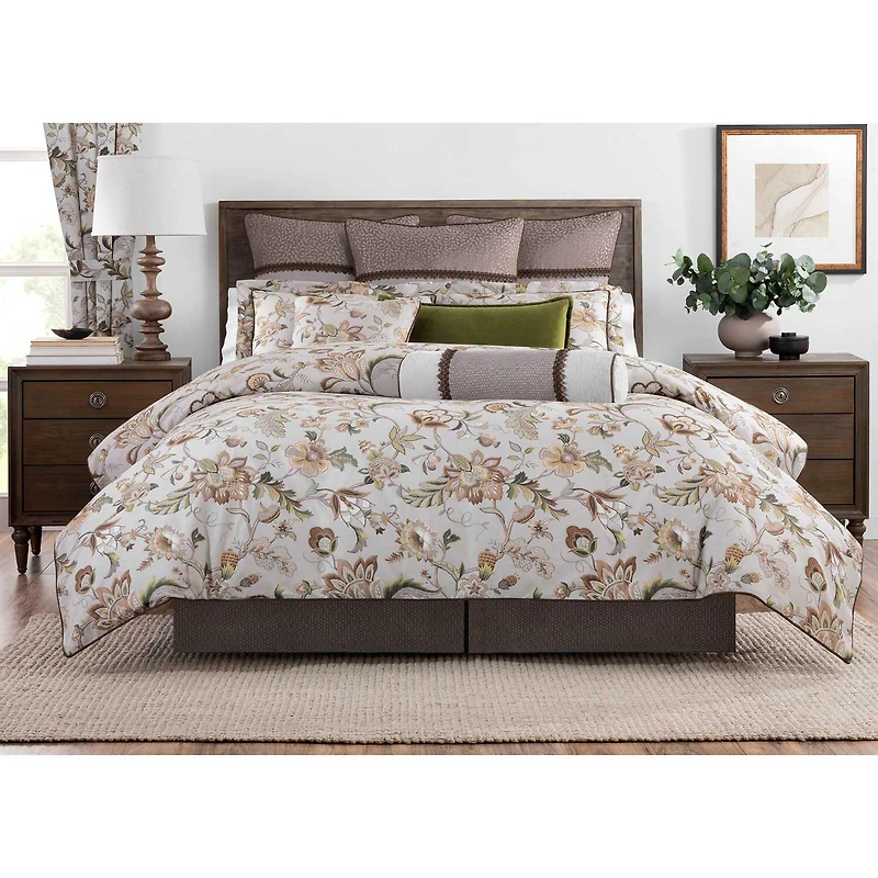 Rose Tree Esmeralda Cylinder Throw Pillow