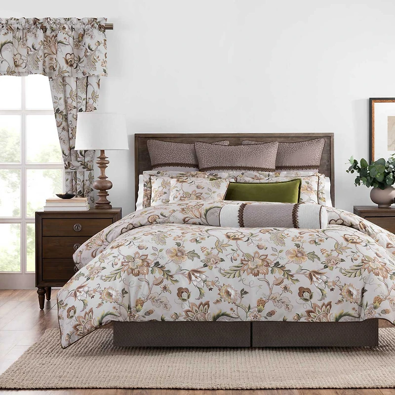 Rose Tree Esmeralda Cylinder Throw Pillow