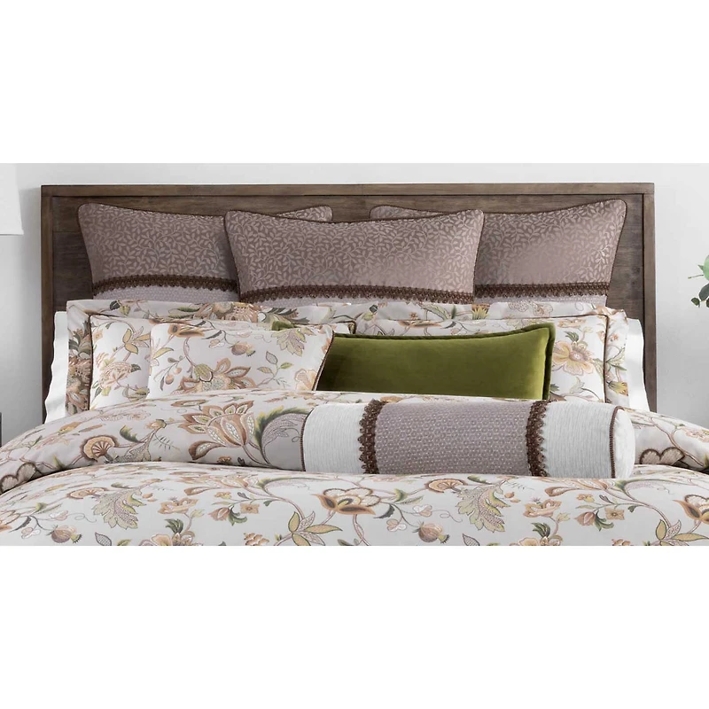 Rose Tree Esmeralda Cylinder Throw Pillow