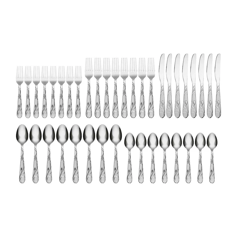 Cambridge Zehira 40-pc. Flatware Set & Caddy