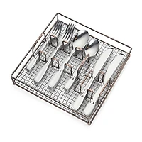 Cambridge Waylen 40-pc. Flatware Set & Caddy