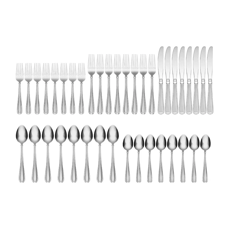 Cambridge Allure 40-pc. Flatware Set & Caddy