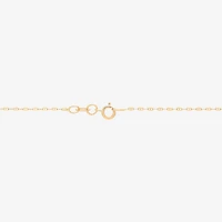 Made in Italy Womens 14K Gold 18 Inch Mariner Chain Necklace