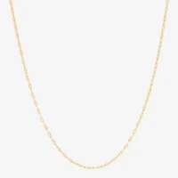 Made in Italy Womens 14K Gold 18 Inch Mariner Chain Necklace