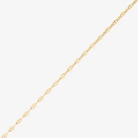 Made in Italy Womens 14K Gold 18 Inch Mariner Chain Necklace