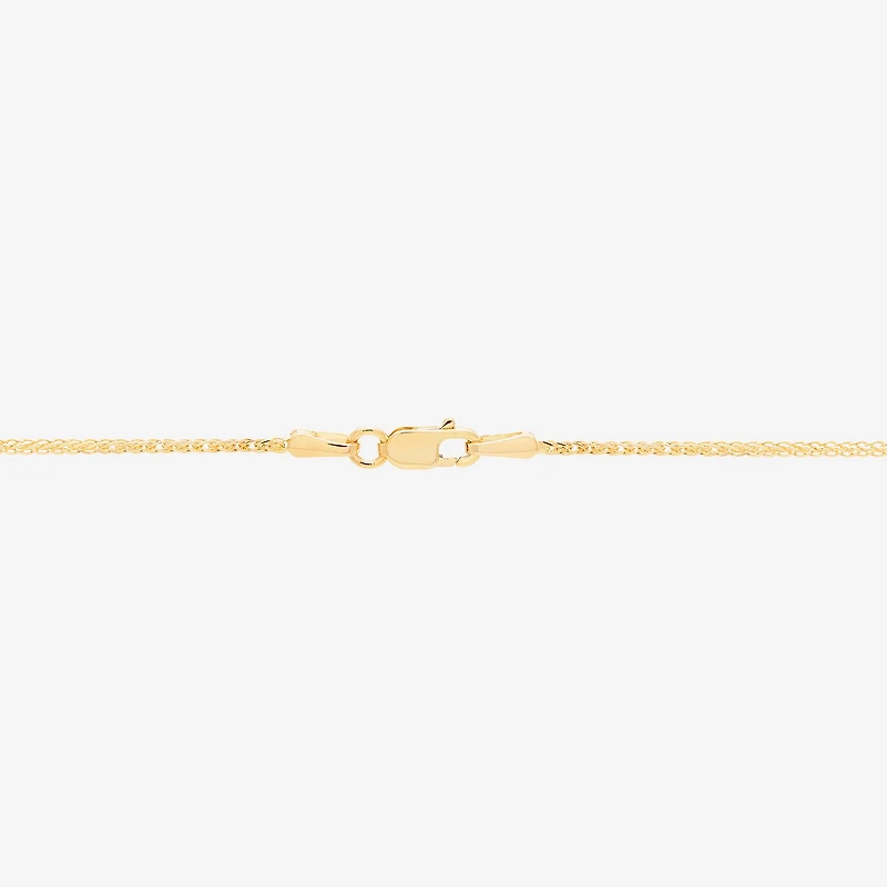 Made in Italy Womens 14K Gold Inch Wheat Chain Necklace