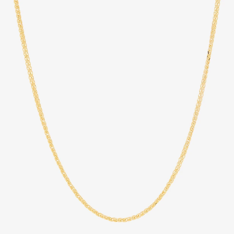 Made in Italy Womens 14K Gold Inch Wheat Chain Necklace