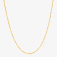 Made in Italy Womens 14K Gold Inch Wheat Chain Necklace