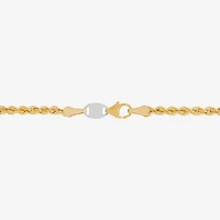Bonded Brilliance Womens 14K Gold Bonded With Sterling Silver 18 Inch Rope Chain Necklace