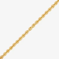 Bonded Brilliance Womens 14K Gold Bonded With Sterling Silver 18 Inch Rope Chain Necklace