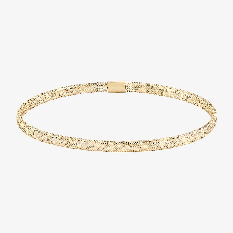 Made in Italy Womens 10K Gold Stretch Bracelet