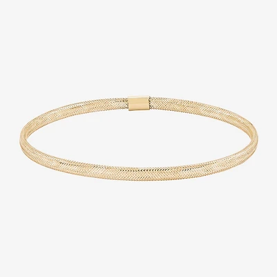 Made in Italy Womens 10K Gold Stretch Bracelet