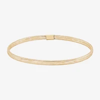 Made in Italy Womens 10K Gold Stretch Bracelet