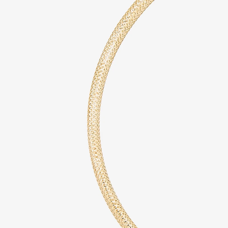 Made in Italy Womens 10K Gold Stretch Bracelet