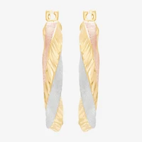 Made in Italy Womens 14K Gold 20mm Hoop Earrings