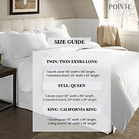 Pointehaven Printed Or Solid Cotton Duvet Cover Set